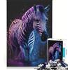 JIANGENNF Puzzle da 1000 pezzi per ragazzi con zebra astronauta gioco rilassante attività divertenti da fare a casa ottimo regalo per gli appassionati di videogiochi 38x26cm