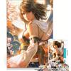 JIANGENNF Puzzle da 1000 pezzi per adulti con l'illustrazione di Yuna di Final Fantasy X giocattolo educativo interazione genitore-figlio compleanno e Natale 38x26cm