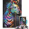 JIANGENNF Puzzle da 1000 pezzi per ragazzi con zebra gioco interattivo attività per famiglie ottimo regalo per gli appassionati di videogiochi 38x26cm