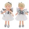 Sweety Toys 11797 - Bambola di peluche, motivo: principessa, 45 cm, argento