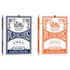 Generico Set 2 Mazzi Carte da Gioco Poker Size Plastificate - Texas Hold'em, Poker, Scala 40, Burraco - Bundle 2 Pezzi (Club Special Arancione/Blu)