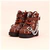 XiDonDon Scarpe da Bambola Stivali a Catena Freddi per Ob11,DDF,Body9,1/12 (Brown)
