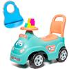 M MOLTO MOLTÓ | Girello RIBLIE GO Blu con 10 Blocchi + Bavaglino in Silicone | Girello e Cavalcabile 2 in 1 | Stimola le Capacità Motorie e l'Autonomia | Dai 10 ai 36 Mesi