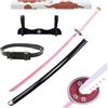 Hashiman Katana Demon - Spada Manga + Porta Spada in Legno + Cintura - Samurai Catana Cosplay Anime - Spada di legno per bambini adulti - Costume decorativo Ninja Sciabola (Tsuyuri Kanao)