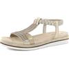 inblu Sandali Donna A Treccia Con Luminosi Strass, Elastico Alla Caviglia, Plantare Imbottito, Dal 35 Al 41 SandaliDonna
