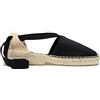 ALPARGATUS Espadrillas da donna con zeppa bassa, Valenciana, 1 corda, Nero , 39 EU