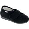 Hergos H051 - Scarpa Ampia Calzata in Morbido e Caldo Tessuto Loop con Strappo per Allacciatura Personalizzata - Loop Nero