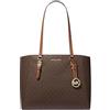 Michael Kors Charlotte, borsa tote a tracolla grande 3 in 1, in pelle