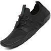 SAGUARO Scarpe da Scoglio Donna Uomo Scarpette da Mare Bagno Spiaggia Surf Yoga Water Shoes per Nuoto Piscina Spiaggia Canottaggio Vela Aqua Fiume Mare, Nero Inchiostro, 39 EU