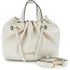CAFèNOIR - Mini Tote Bag Donna Morbida con Motivo Color Oro, Borsa a Mano Elegante con Barretta in Metallo e Tracolla Removibile, Borsetta Sfoderata con Pochette Interna e Chiusura a Calamita