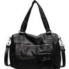 Coolives Borsa Bauletto con Tracolla da Donna in Pelle Sintetica Hobo Borsa a mano Sacchetto Borsa a spalla Donna Borse Manici Lunghi Donne Borsetta Borse a tracolla Nero
