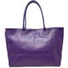 Chicca Borse Borsa a Mano Grande Shopper a Spalla da Donna in Vera Pelle