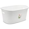 Stefanplast Cesta Portabiancheria Domus 50Lt Dust White di Stefanplast