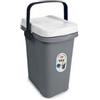 Stefanplast Pattumiera Home Eco System 7lt Bianco/Grigio Polvere 23x19x31hcm di Stefanplast