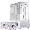 Einarex CASE ATX GAMING S501D RGB WHITE ATX RGB BK GAMING 3 X RGB FANS