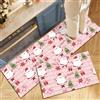 Highdi Tappeto Cucina Antiscivolo Lavabile Natalizia Tappeto Passatoia Cucina Tappeto da Cucina Lungo Natalizia Tappeti Runner Tappeto Corridoio (60x120cm,Babbo Natale)