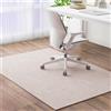 Highdi Grande Tappeto Sedia Ufficio Gaming, Tinta unita Antiscivolo Tappeto per Sedia con Ruote, Antigraffio Tappetino Protettivo del Pavimento per Parquet e Piastrelle (Beige,120x120cm)