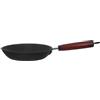 Cabilock Wok Antiaderente da Cucina 24cm in Ferro, Stile Cinese Nero | Impugnatura Ergonomica in Legno, Uso su Fiamma Diretta e Fornello a Legna, Formato 24cm