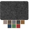 ANRO - Zerbino Poet, lavabile, impermeabile e robusto per ingresso, porta di casa, corridoio, cucina, camera da letto, 40 x 60 cm, colore: nero