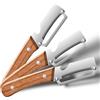 Generico Pelapatate Multifunzionale, Multi-Functional Vegetable Peeler, Pela Patate multifunzionale in acciaio inossidabile per la cucina con manico in legno e apribottiglie (3PC)