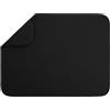 S&T Inc. Tappetino scolapiatti XL, in microfibra, altamente assorbente, tappetino scolapiatti per piatti, utensili, pentole e padelle, extra large, 45,7 x 61 cm, nero