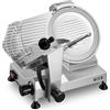 VEVOR Affettatrice Elettrica Multiuso, Macchina Affettatrice per Carne Congelata 400W Lame in Acciaio al Carbonio Rimovibile da 30 cm con Vassoio di Raccolta, Spessore di Taglio Regolabile da 0-15 mm