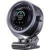 KIMMOO Ventola portatile ricaricabile a clip, 4000 mAh, con display a LED, controllo touch a 100 velocità e rotazione a 360°, ventola turbo da scrivania silenziosa, piccola ventola USB a batteria