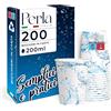 Perla Italia 200 Bicchieri Carta 200ml per Acqua e Bevande Calde - Monouso