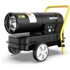 DAHTEC Riscaldatore Diesel ad Alta Resa Termica 30 kW - Termoventilatore Industriale - Superficie Riscaldabile: 320-420 m² - Per Officine, Cantieri, Applicazioni Agricole