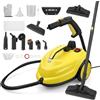 TLPEMN Pulitore a vapore, 2000 W, pulitore a vapore ad alta pressione, riscaldamento rapido fino a 320°F, serbatoio acqua 2L, pulitore a vapore portatile per mobili cucina, bagno, auto, pavimento e divano