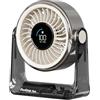 duludulu Ventilatore da tavolo, USB a batteria, 6 velocità, silenzioso, con display LED, testa girevole a 360°, ventilatore 2 in 1 da tavolo e da parete, per ufficio, camera da letto, casa, esterno