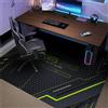 Highdi Grande Tappeto Sedia Ufficio Gaming, Antiscivolo Tappeto per Sedia con Ruote, Stile Giochi Antigraffio Tappetino Protettivo del Pavimento per Parquet e Piastrelle (Verde,120x140cm)