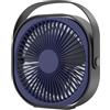 Fauitay Ventilatore da Tavolo USB da 6 Pollici Ventilatore Alimentato Tramite USB Ricaricabile Mini da Tavolo Portatile Silenzioso con Ricarica per (Blu)