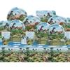 FYFLYMT 81pcs Stoviglie Festa Compleanno Dinosauro, Set Stoviglie Dnosauri