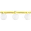 Licht-Erlebnisse Plafoniera da bagno con 3 sfere in metallo e vetro color oro 3x G9 bagno corridoio interno lampada da soffitto senza tempo lampadine intercambiabili