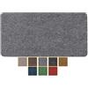 ANRO - Zerbino Poet, lavabile, impermeabile e robusto per ingresso, porta di casa, corridoio, cucina, camera da letto, 40 x 80 cm, colore: grigio