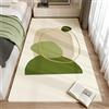 Highdi Tappeto Salotto Moderno Sherpa Verde Fresco Tappeto Shaggy a Pelo Lungo Tappeti Camera da Letto Soffice Antiscivolo Lavabile Moderni per Soggiorno, Camera da Letto, Corridori (Verde 5,80x160cm)