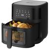 Extralink 1800W Airfryer 6.5L - Friggitrice ad Aria con 9 Funzioni di Cottura, Lavabile in Lavastoviglie, da 80°C a 200°C, Economica, Schermo Touch LED, 90% di Grassi in Meno per Pasti Sani