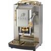 FABER COFFEE MACHINES | Deluxe 3.0 | Macchina Caffè ESE 44mm con Elettrovalvola, Portacialda Estraibile, Tanica Vetro 1L e Pressacialde in ottone regolabile (Inox Matt, OTTONE)