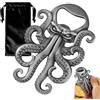 DND DADO Apribottiglie a Forma di Polpo, Birra Apribottiglie Regalo, Argento Scuro