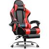 GTPLAYER Sedia da gaming GTPLAYER, sedia da ufficio, sedia ergonomica per computer, sedia da gaming con supporto lombare massaggiante, poggiapiedi e poggiatesta