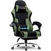 GTPLAYER Sedia da gaming GTPLAYER, sedia da ufficio, sedia ergonomica per computer, sedia da gaming con supporto lombare massaggiante, poggiapiedi e poggiatesta