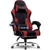 GTPLAYER Sedia da gaming GTPLAYER, sedia da ufficio, sedia ergonomica per computer, sedia da gaming con supporto lombare massaggiante, poggiapiedi e poggiatesta