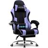 GTPLAYER Sedia da gaming GTPLAYER, sedia da ufficio, sedia ergonomica per computer, sedia da gaming con supporto lombare massaggiante, poggiapiedi e poggiatesta