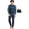 Lotto Pigiama Invernale + Boxer Omaggio - Cotone Caldo - Uomo