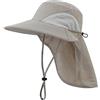 Magracy Cappello da sole da uomo/donna con tesa larga e patta per il collo in rete, protezione UV, cappello da pescatore