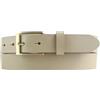 BELTINGER Cintura da uomo in pelle bovina pieno fiore con color oron fibbia per cintura 3 cm | cintura da abito per uomo 30mm | cintura per chino con fibbia gold
