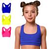 FOCENZA Top Sportivo Bambina Microfibra Spalla Larga | 3 Pezzi | Top Bambina Vari Colori | Elasticizzato e Confortevole | per Sport, Ginnastica Artistica e Danza | Made in Italy