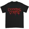 Cannibal Corpse Logo Uomo T-Shirt Nero 100% Cotone Regular