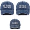 AMateschitz Berretto da baseball DAD Mama MINI Genitore Bambino Cappellino da baseball Unisex Vintage Berretto da baseball Classico Cotone Cappello da baseball Regolabile Cappello da baseball Famiglia